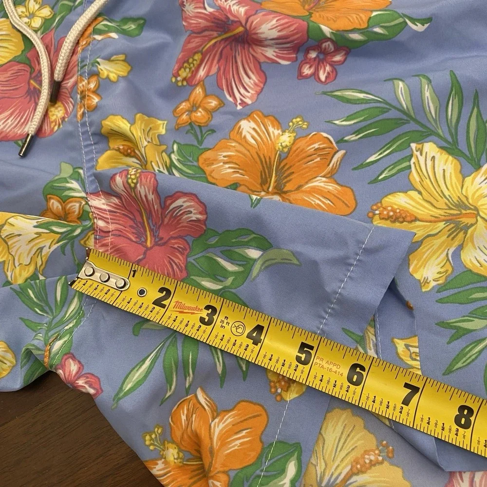 Polo Ralph Lauren Swim Trunks Mens 34 Blue Floral Tropical